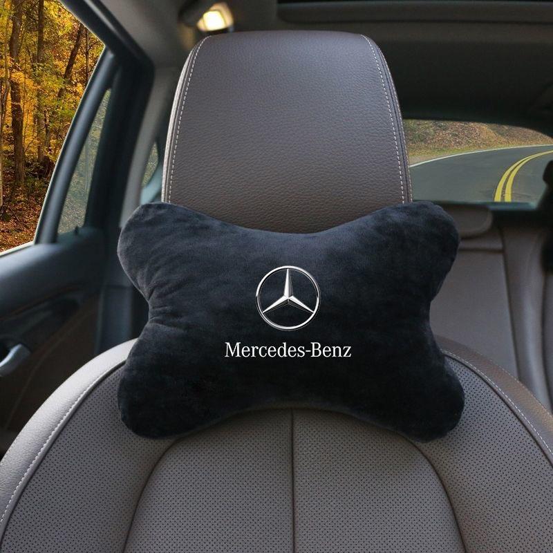 Soft Car Seat Belt Shoulder Pads Safety Headrest Neck Pillow Suit For Mercedes Benz A B C E S Class CLA CLS SLK GLA GLC GLB GLK