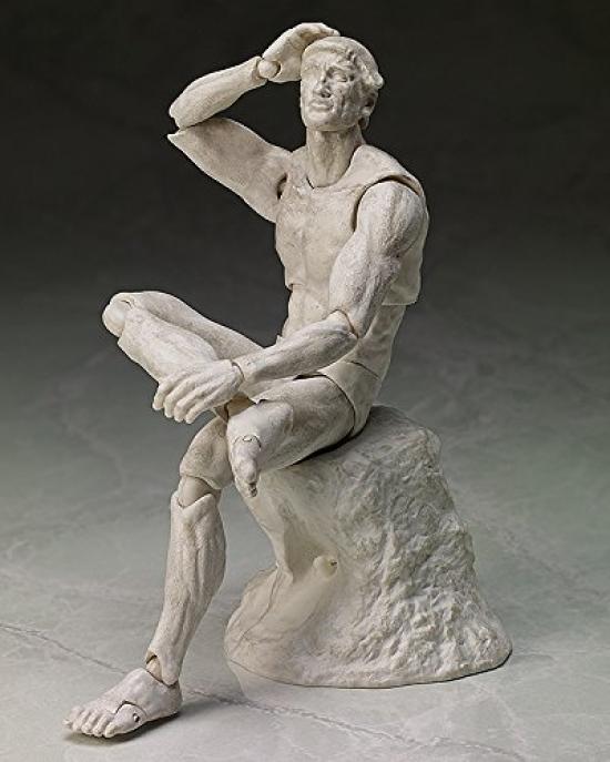 Figma The Thinker from The Table Plaster ABS PVC Painted Action Figure Museum Ver. Non-scale &