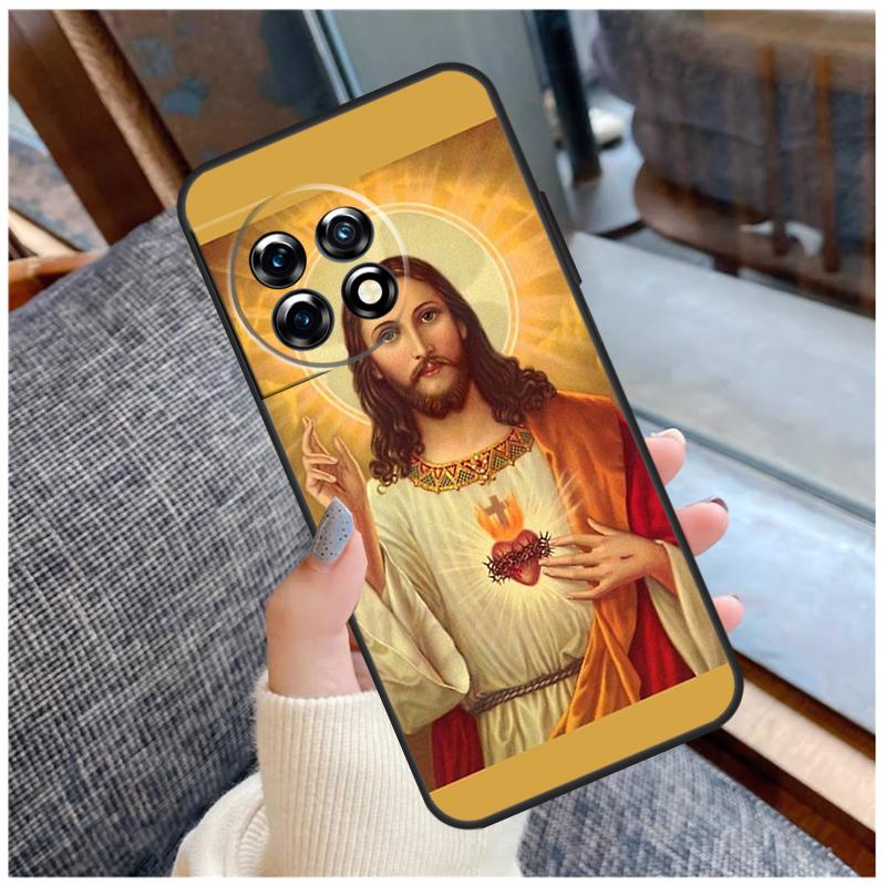 God Jesus Case For OnePlus 13T 8T 10T 9 10 Pro 15 13 12 11 13R 12R Nord CE 5 2 3 4 Lite N20 N30 Coque