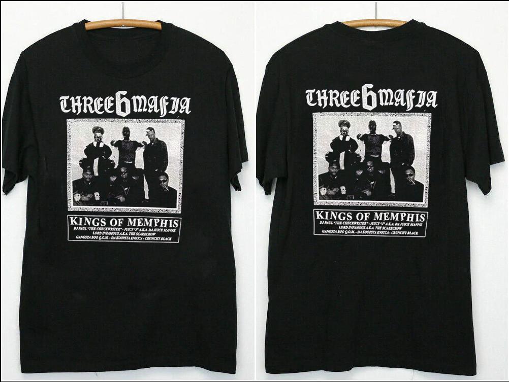 Three 6 Mafia Black Double Side T-shirt Unisex S-5XL KK419