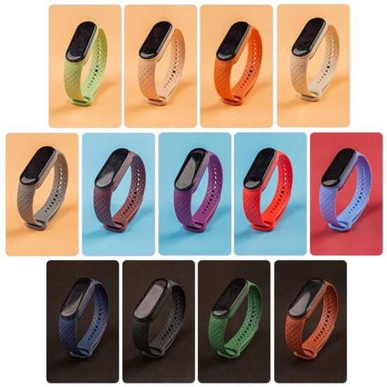Watch Strap Waterproof Elasticity Soft Silicone Adjustable High Wristwatch Band Replacement for Xiaomi