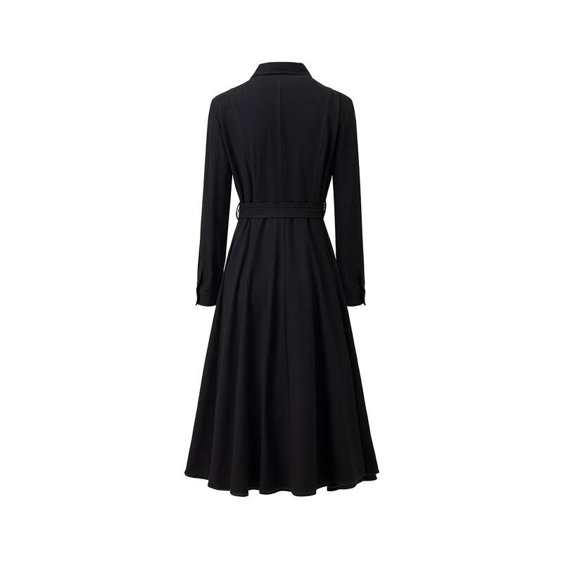 Rochie de damă Giovanni Valentino, de primăvară/toamnă, cu revere, de lungime medie