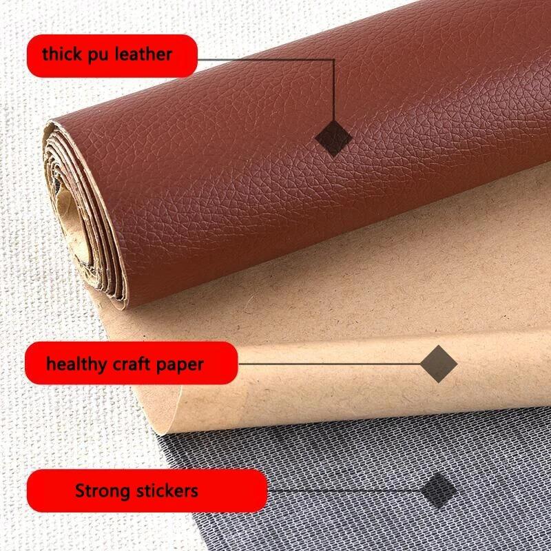 Samolepící 50x137cm DIY samolepicí PU kůže opravné záplaty Nálepka na pohovku Autosedačka Stůl Židle Taška Boty Postel Domů