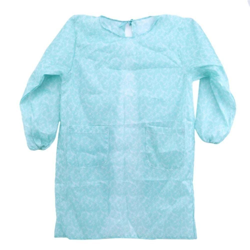 Durable Long-Sleeved Kitchen Apron Oil-proof Waterproof Adult Smock Lightweight Washable Catering Waiter Work Overalls
