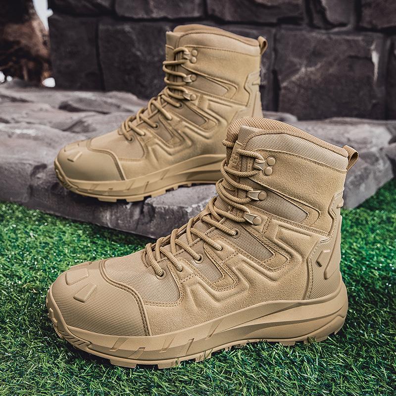 Fashion Men Hiking Shoes Male All-match Motocross Boots Outdoor High Top Men's Sneaker Hunting Work Safty Boot High Quality Ankle Boots