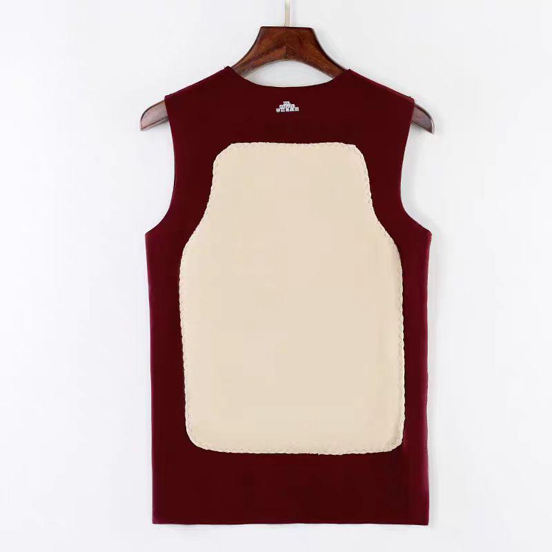 Men's Reversible Fleece Vest - Seamless German Velvet, Sleeveless, Brushed, Thickened for Autumn and Winter