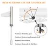 7PCS Metal Transmission Oil Change Filling Tool, Compatible With Mercedes Benz 725.0 8-Speed 9-Speed Transmission, With 9-Speed Hybrid Fuel Filler