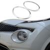 Silver Front Fog Light Trim Cover Ring for Nissan Juke 2014+