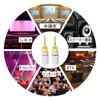 CERRXIAN Pure 2mm Pin Audio Banana Speaker Cable Banana Clip Speaker Cable Terminal Audio Cable Terminal 24K Gold Plated Speaker Terminal Pin Plugs of