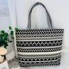 1pcs New Printed Shoulder Portable Canvas Women's Bag Large Capacity Tote Bag Literary Floral Cloth Student Bag