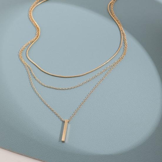 Women Necklace Three-layer Hip Hop Style Adjustable with Extended Length Hollow Chain Round Pendant Lady Clavicle Necklace Neck Jewelry
