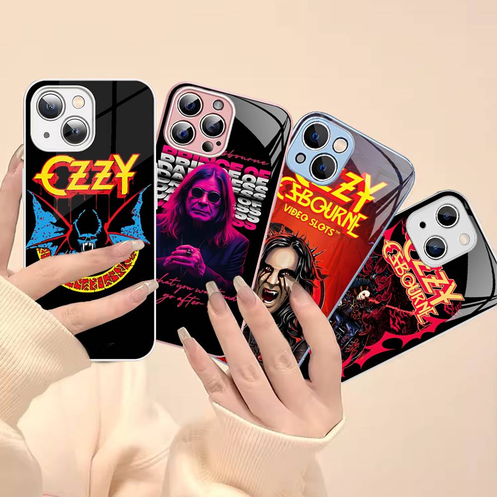 Retro Band O-Ozzy O-osbourne Fashion Tempered Glass For Iphone 14 13 12 11 Pro Mini XS MAX 14Plus X XS XR Cover