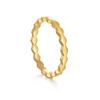 Women's 18K Colorfast Stainless Steel Cross Ring - 2026 Luxury Style, Simple High-End Plain Band, Versatile and Durable.