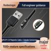 2.84mm Magnetic Charging Cable with Customizable Length and Connector Socket