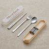 Portable Tableware Cartoon Love Fork Spoon Chopsticks Student Party Office Workers Travel Spoon Chopsticks Portable Box