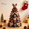 Kits de Manualidades para Decoración del Hogar DIY Kit de Árbol de Navidad de Tela Acolchada, Set de Costura Patchwork Vintage Actividades Educativas Decoración de Mesa para Niños, Hecho a Mano