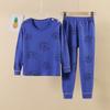 Children's Pure Cotton Pajama Set: Boys' and Girls' Autumn Homewear with Trousers