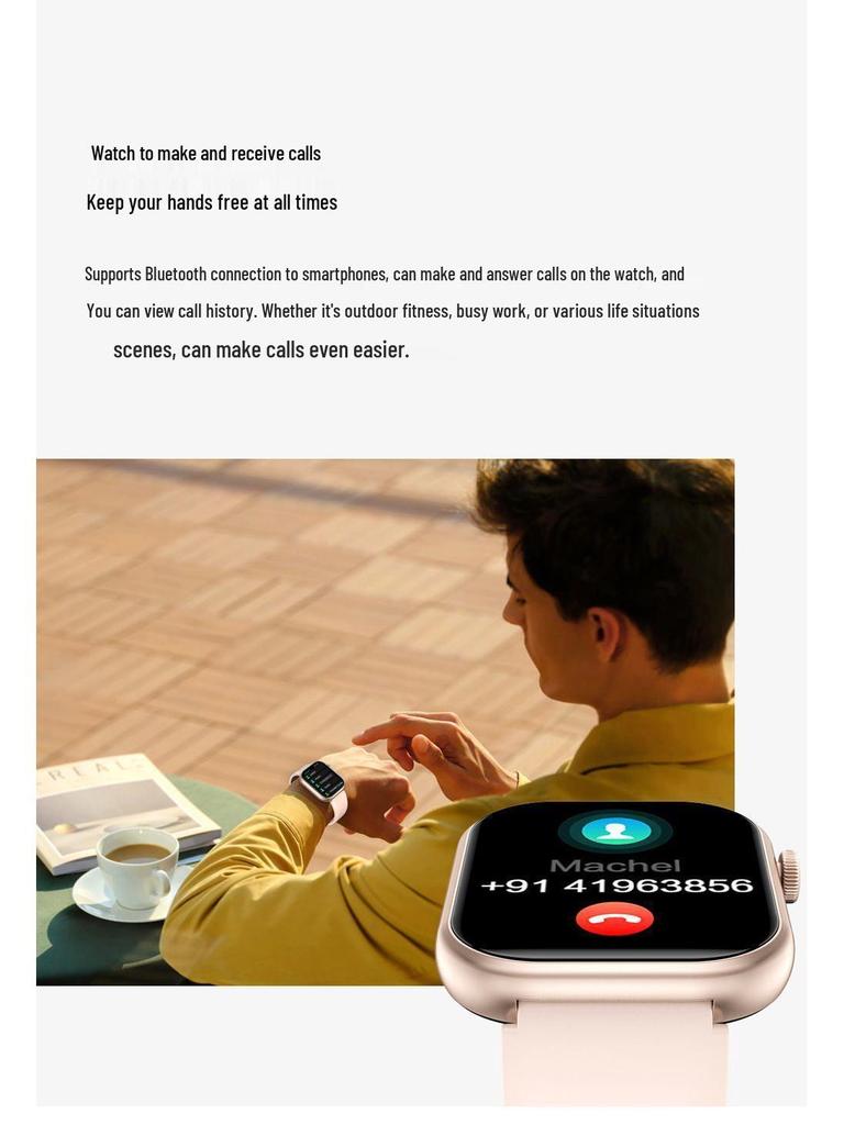 2025 Smartwatch Bracelet: Round Sport Bluetooth Heart Rate Tracker with Aluminum Alloy Design