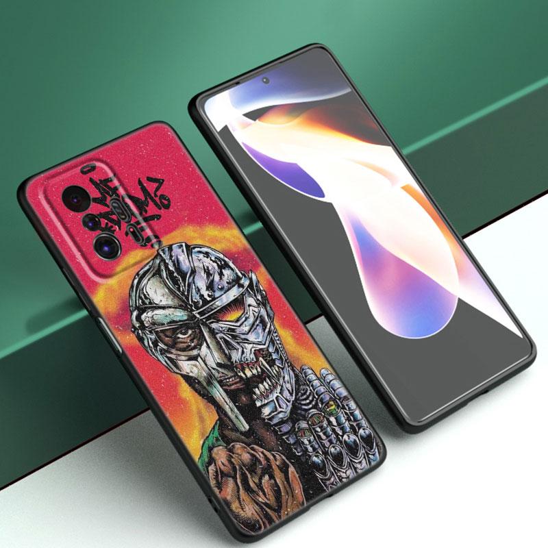 MF DOOM Black Silicone Phone Case For Xiaomi Mi 9 SE 8 10 10T 11 12 13 Lite 9T 11T 12S 12T 13T 14 Pro 5G NE 11i 12X