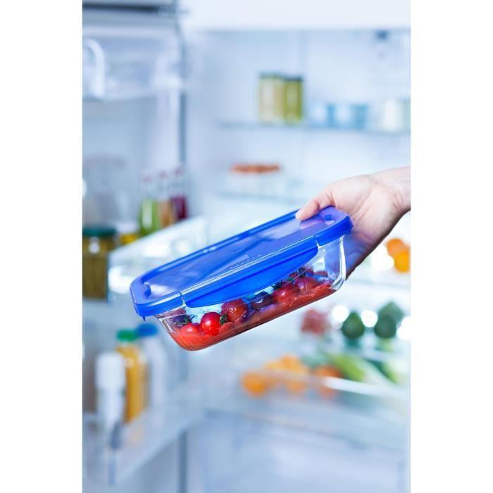Boîte rectangulaire avec couvercle - PYREX - 1451028 - 30 x 23 cm - 3,30 L - Cook &amp; Go - Base en verre borosilicate