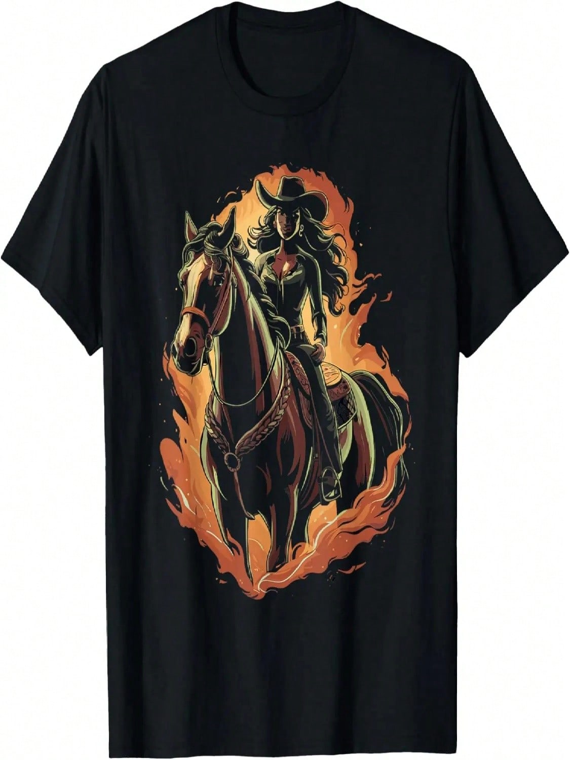Black Cowgirl Western Rodeo African Texas T-Shirt S разноцветный