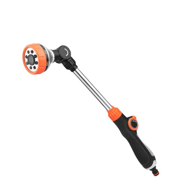 

Лэнс для полива Удлиненный шланг Пистолет-распылитель 8 режимов Поливочная насадка Сад Подвесной