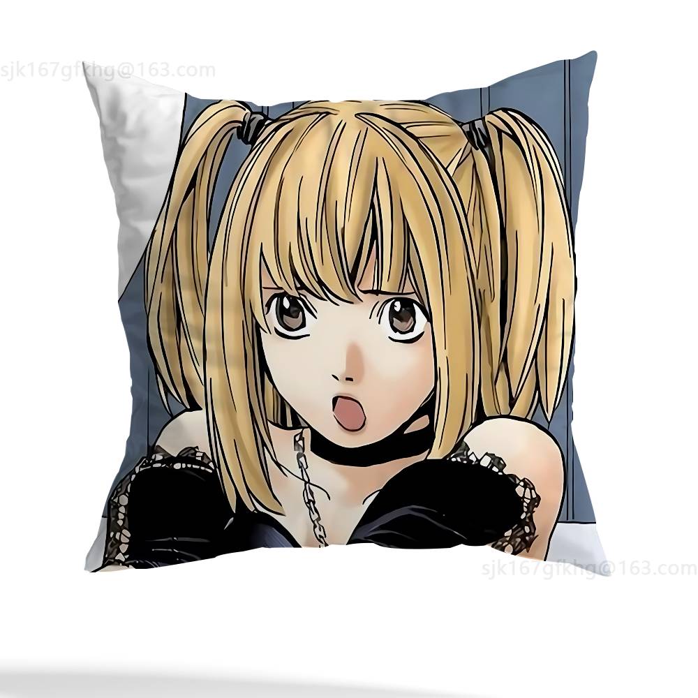 Anime D-Death Note Kissenbezug Sofa Wohnzimmer Schlafzimmer Kopfteil Rückenlehne Kissen Quadratisches Kissen Nickerchenzeit