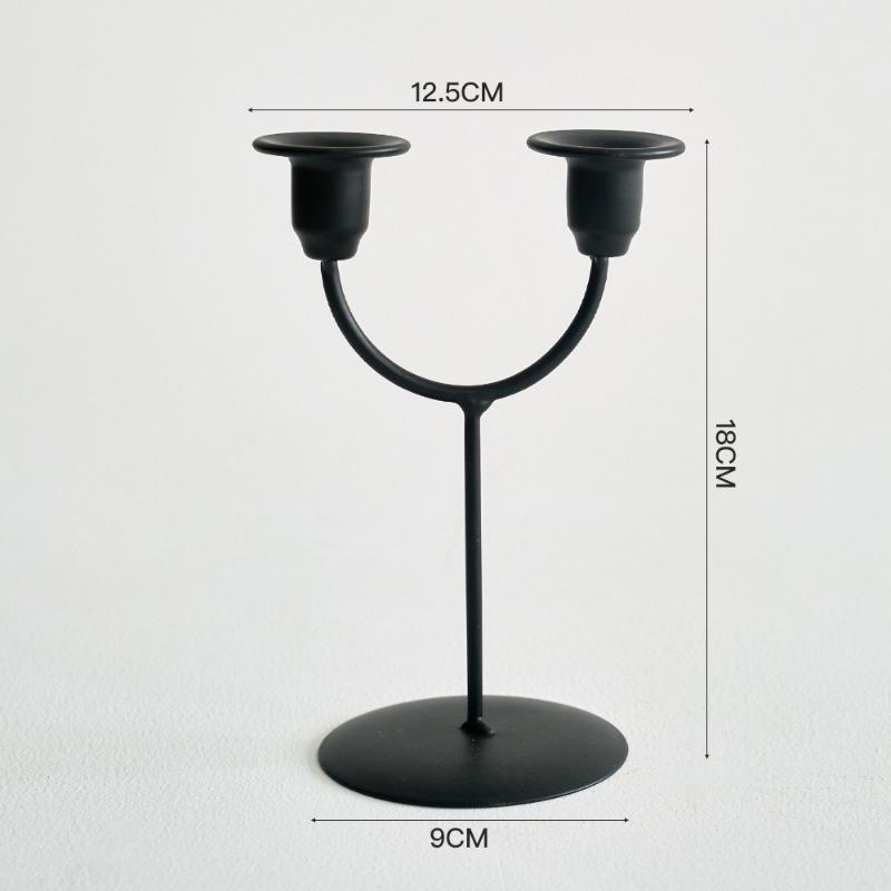 Romantisches Candlelight-Dinner Eisenleuchter Dekorative Artikel Foto-Requisiten Atmosphäre