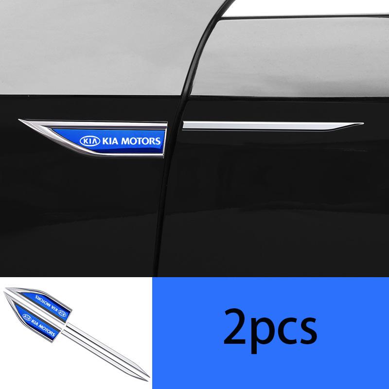 Boční kovová samolepka emblém panelu blatníku auta Příslušenství Pro Kia GT-Line Sportage Ceed Rio Picanto Sorento Soul Cerato Venga