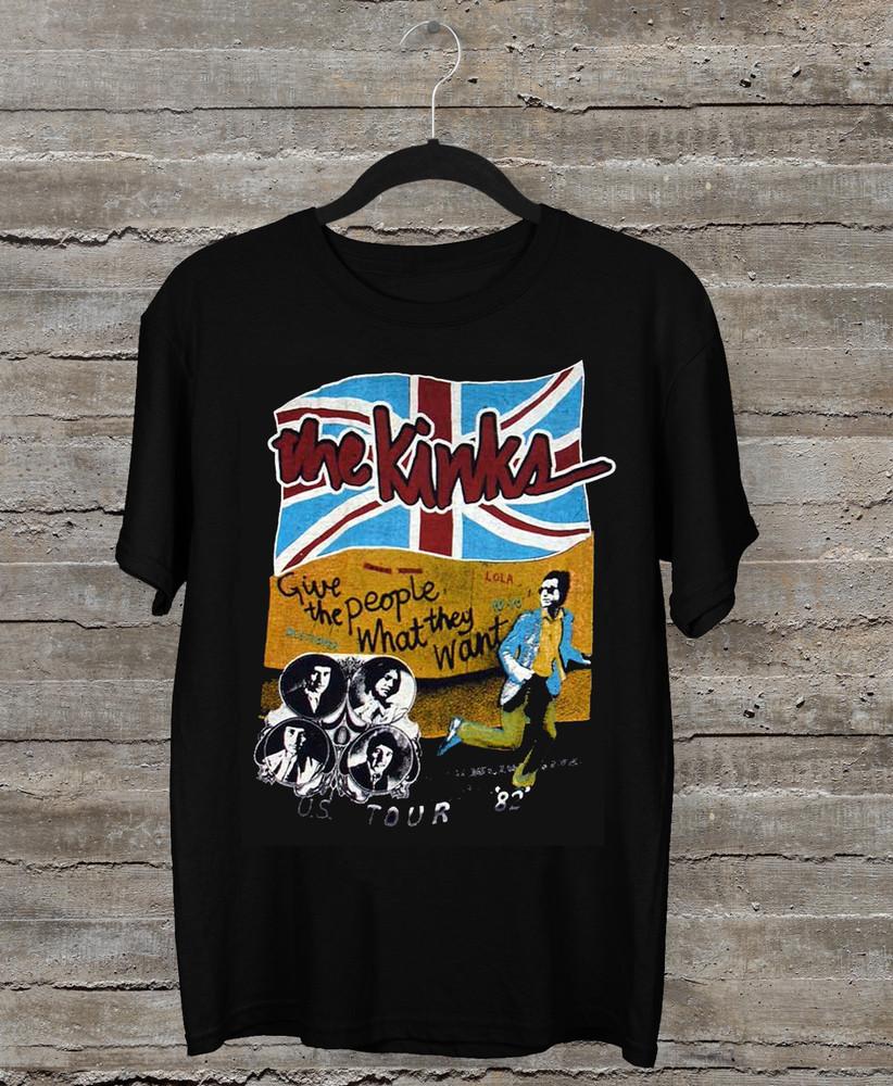Vintage The Kinks Band Tour T-shirt All Size S5XL SN067  Unisex T-Shirt XL