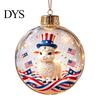 Festive Party Decorations Glowing Christmas Story Ornament, Light?Up Mini Holiday Scene Hanging Ball with Warm Gift Embellishments LED Light, Clear