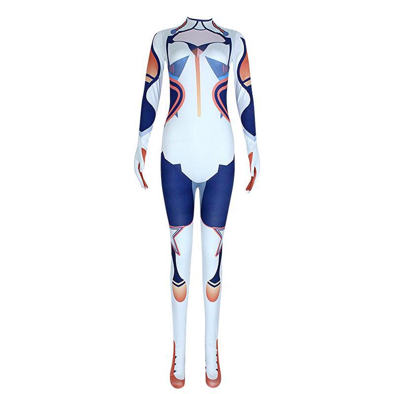 Asuka Langley Soryu Ayanami Rei Zero Two Dva disfraz de Cosplay, mono de prueba Asuka, traje Zentai, traje de Anime para mujer