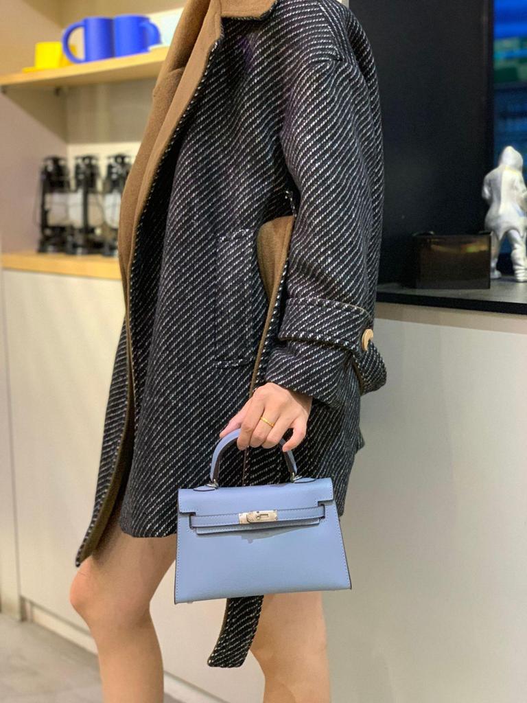 Elegant 2025 Summer Kelly-Style Mini Silver Buckle Handbag - Women's Shoulder & Crossbody Fashion Accessory
