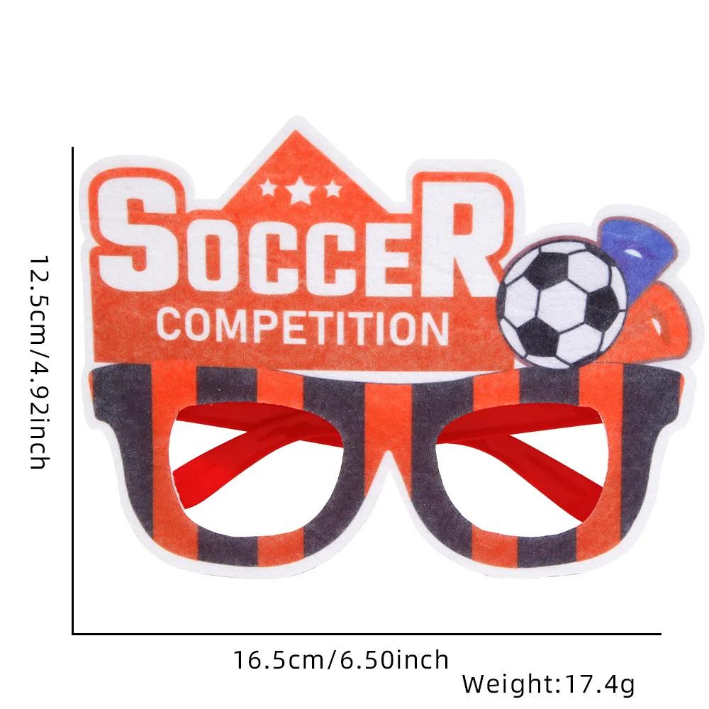 Football Eyeglasses Soccer Tournament Sports Party Favor Decorations Frame Eyeglasses Props for Football Carnival Celebrations