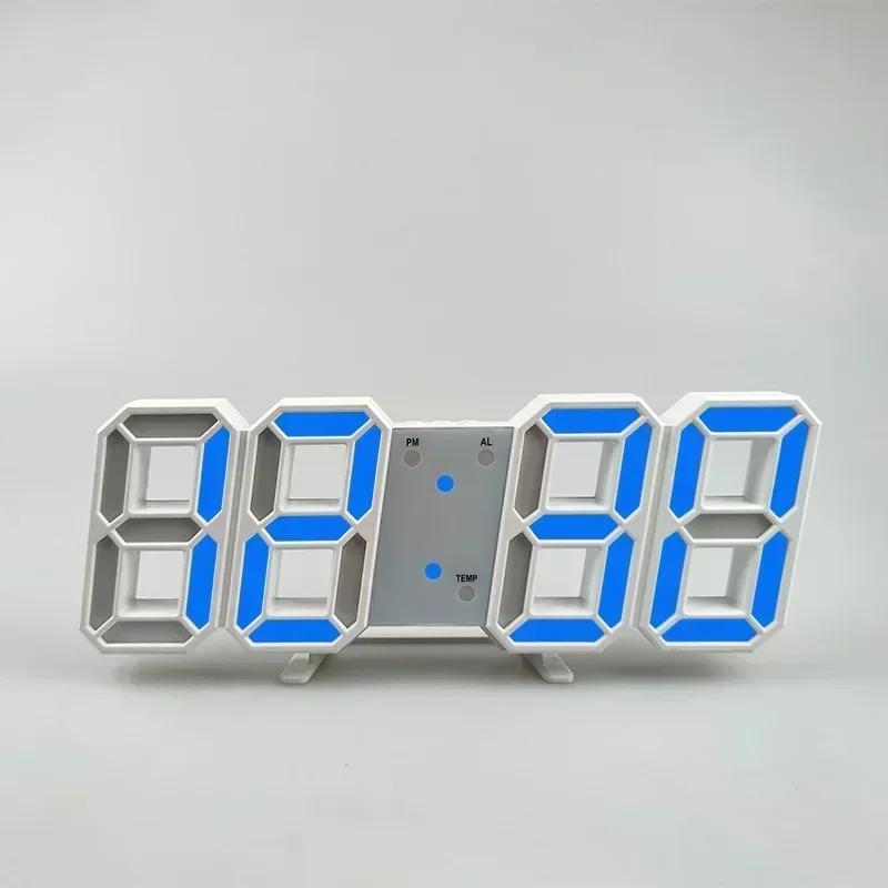 3D LED Digitaler Wecker Wanduhr Zeit Datum Temperatur Geeignet für Zuhause Küche Uhr Dekoration Uhren Dekor Garten
