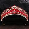 Baroque Crystal Crown Tiara Rhinestone Prom Diadem Tiaras and Crowns for Women Bridal Wedding Hair Accessories Jewelry Crown
