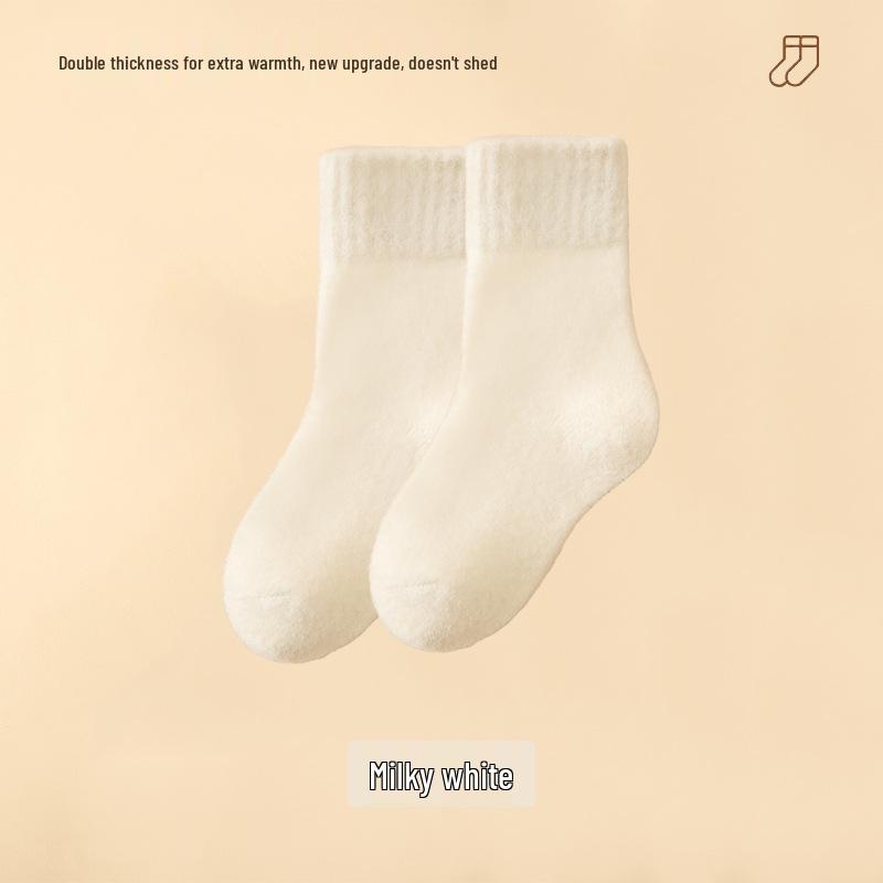 Cozy Fleece-Lined Winter Children's Over-the-Knee Socks - Thick, Warm, Anti-Pilling Candy Color