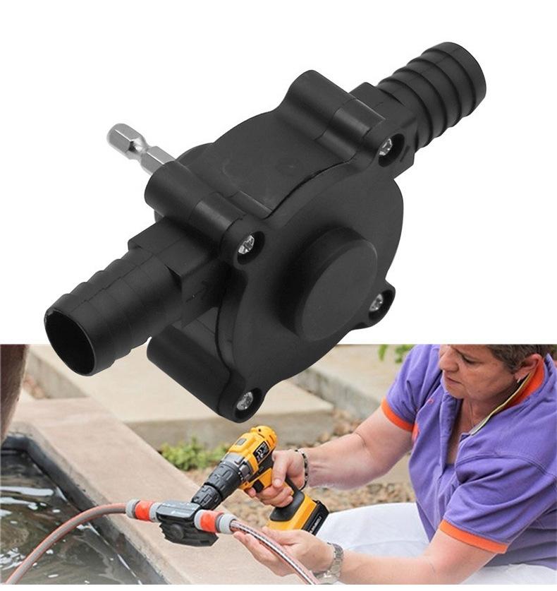 Portable Electric Drill Water Pump Household Self-Priming Centrifugal Pump Mini DC Water Transfer Pump