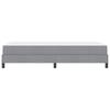 Box Spring Bed with Mattress Light Grey 80 x 200 cm Fabric