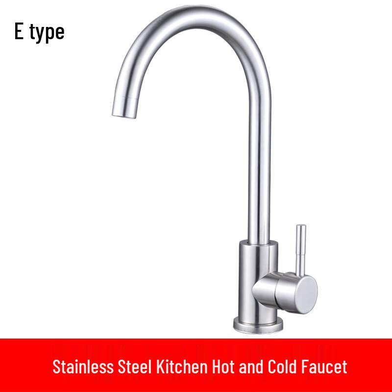 

TLXT 304 Stainless Steel Gooseneck Kitchen Faucet