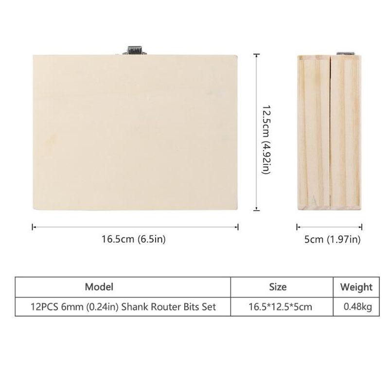 1/4 Zoll Schaft Trimmen Gerade Fräser Bits Set Für Holzbearbeitung Wolfram Hartmetall Schneiden Mühlen