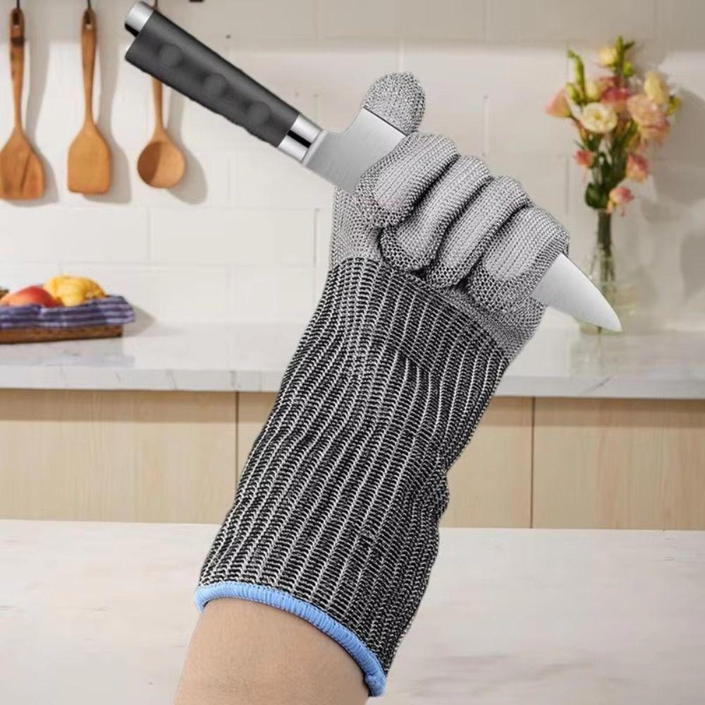 Safety Anti-cut Gloves with Arm Protection Cutting Accessories Extended Gloves Meat Cutting