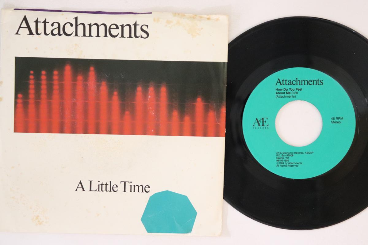 

7inch Record ATTACHMENTS - A Little Time none Art & Economix 1984 US Rock Used
