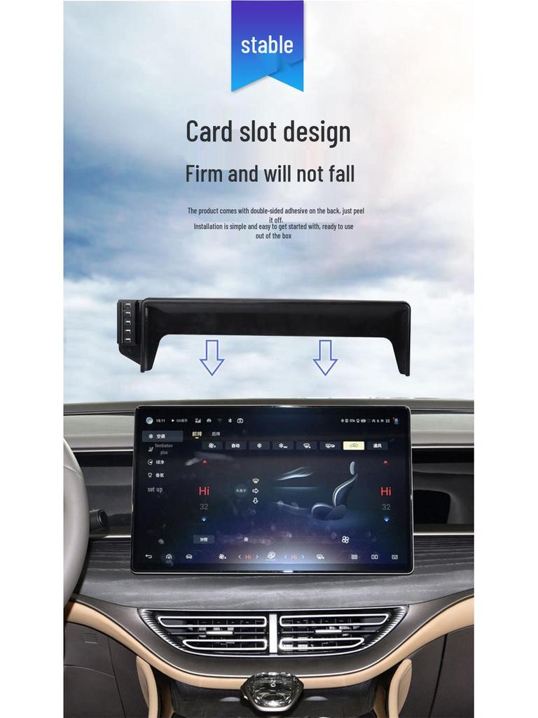 Uchwyt na telefon Denza D9/X do nawigacji, dedykowany do ekranu