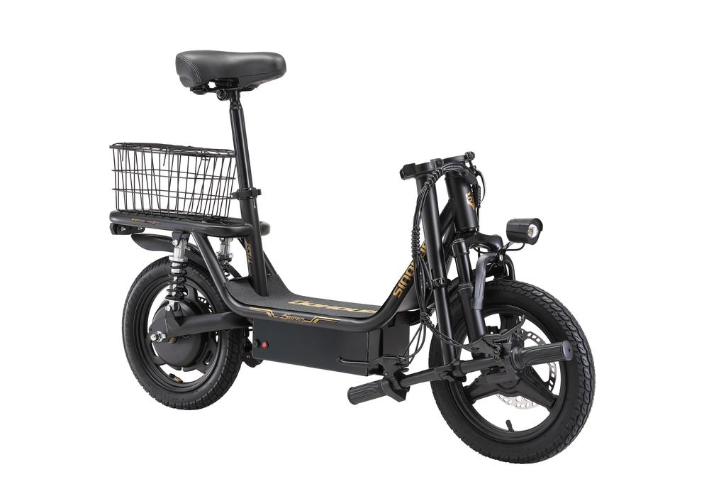 SK14 Faltbarer E-Scooter für Erwachsene – 250W Motor, 14" Reifen, Akku mit großer Reichweite, Doppelte Bremsen & Korb