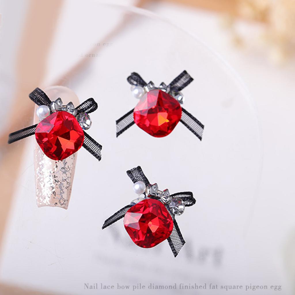 3pcs High Quality Fingernail DIY Decorative Accessories Rhinestones Nail Art Decortaion Easy Installation and Removal