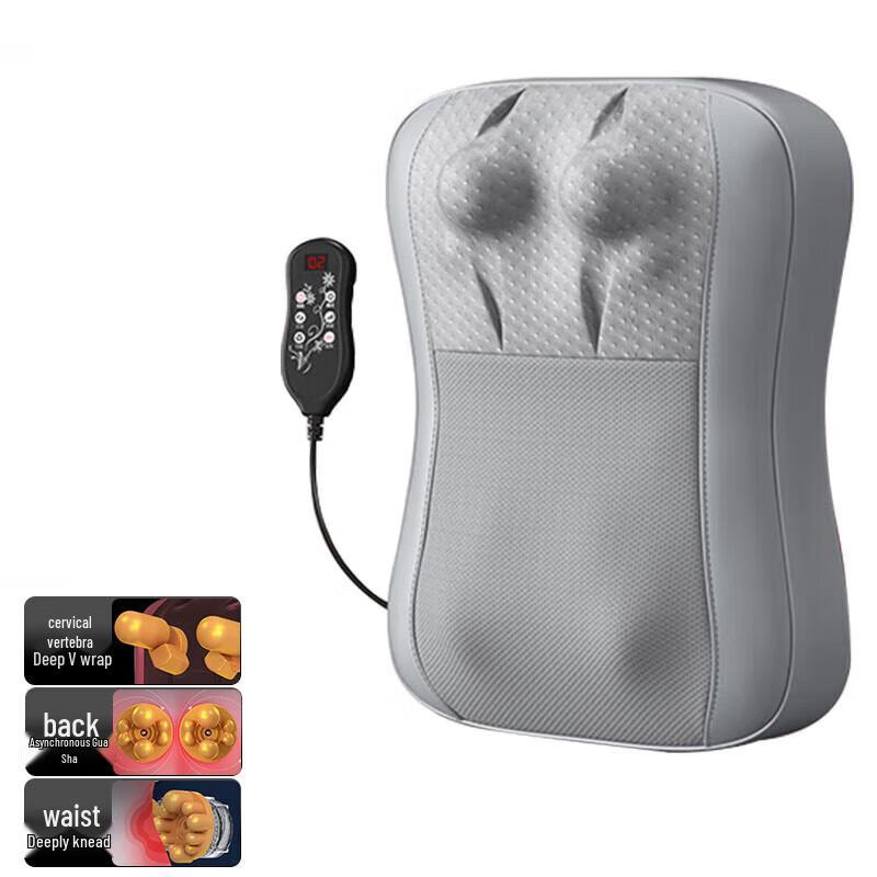 AUX Electric Back and Neck Kneading Massage Cushion