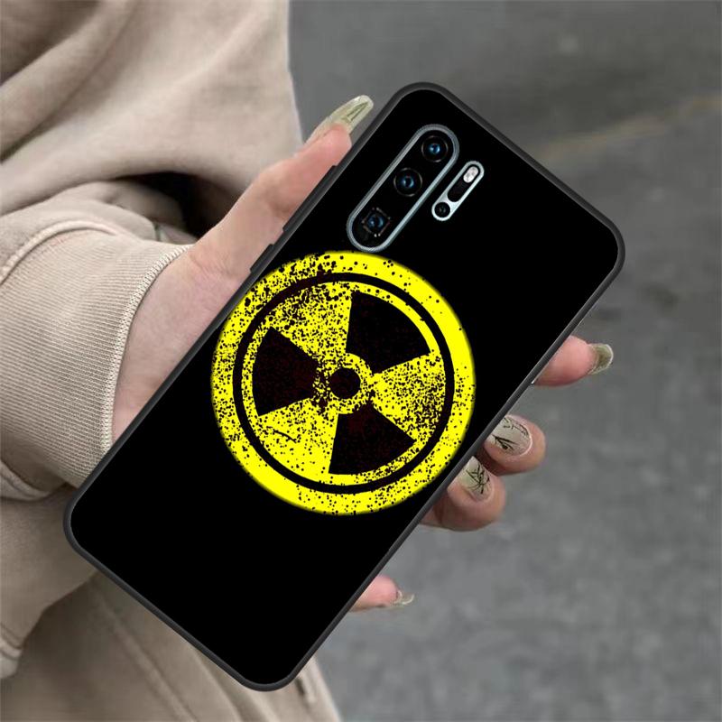 Nuclear Radiation Warning Sign Case For Huawei Nova 3i 7i 8i 11i Y60 Y70 Y90 Y61 Y91 10 9 SE 11 Pro P20 P40 P30 Lite Cover