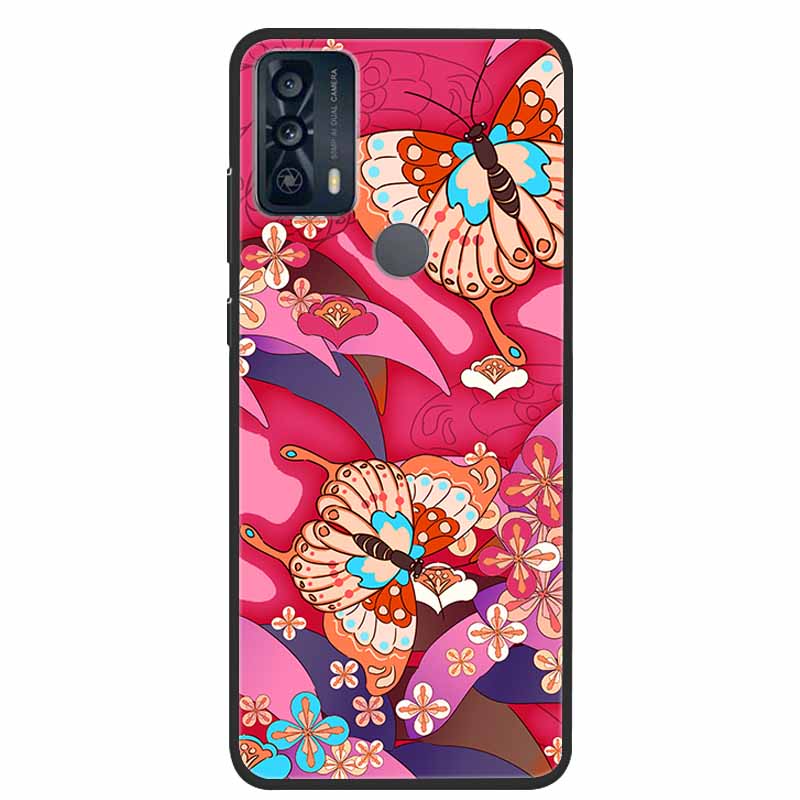 For TCL 20Y 20E Case Luxury Soft Silicone TPU Back Cover For TCL 20Y 20B Phone Cases TCL20Y 20 Y TCL20E Cute 6125F Funda Cartoon