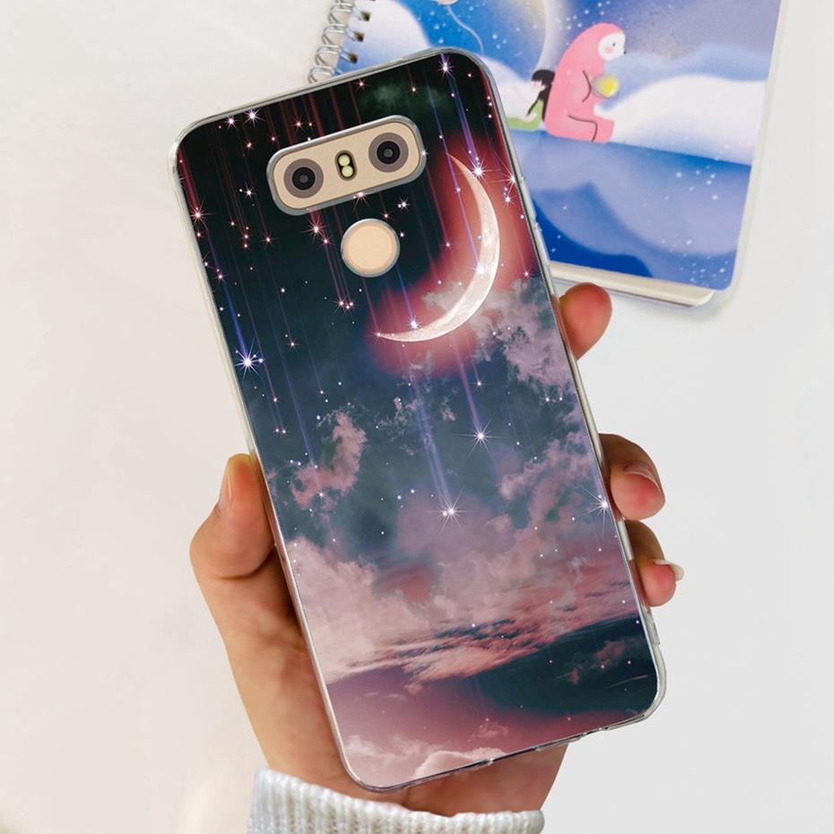 Case For LG Q6 Plus H870 H871 G600L G600K G600S Cute Flower Cat Pattern Soft Silicone TPU Phone Cases For LG G6 G 6 G6plus